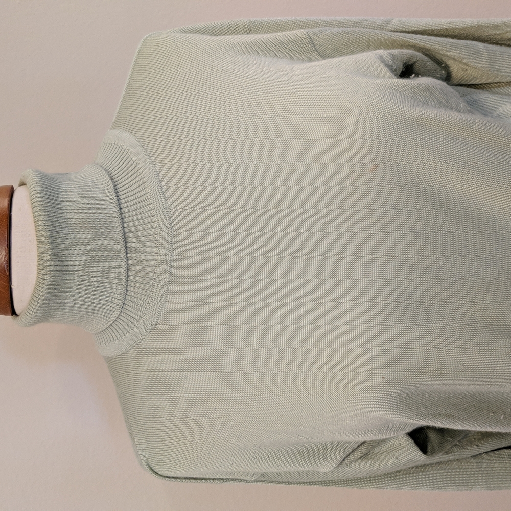 Celine mint-green turtle-neck, silk/cashmere